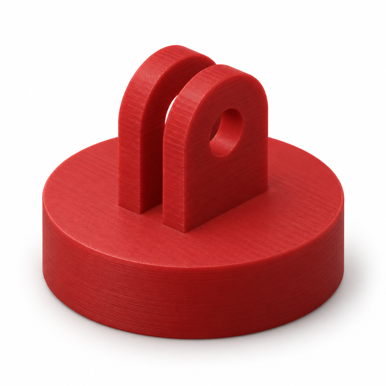 AI visualisation, default dimensions: Action-camera two-finger adapter with tripod nut seat