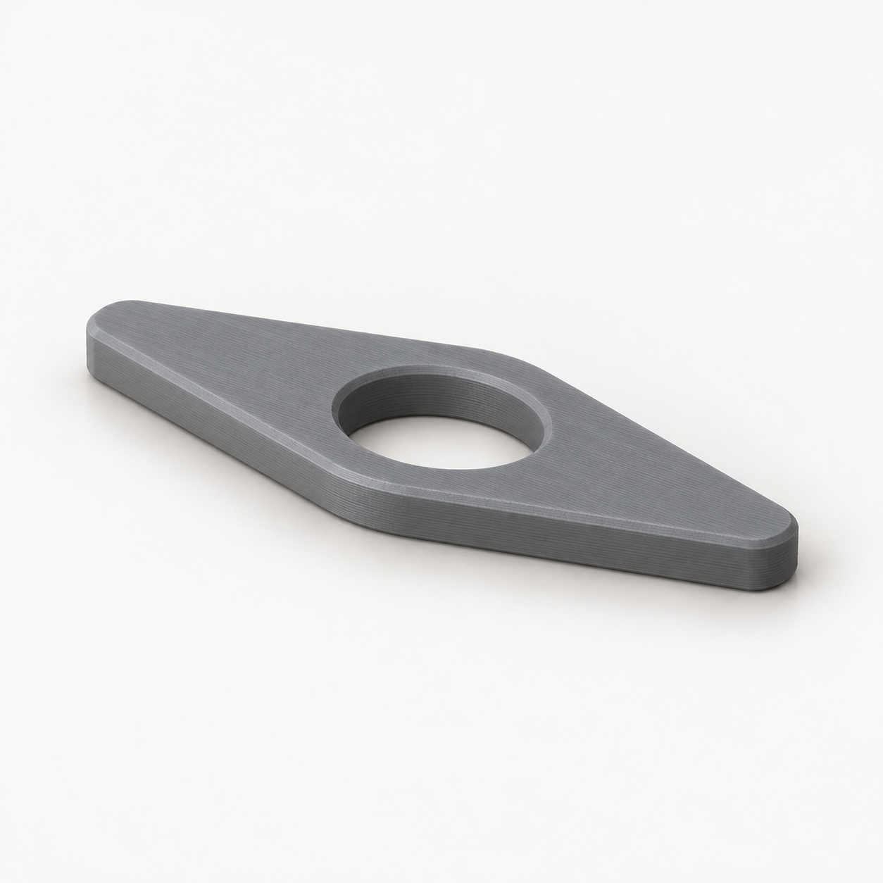 Thumb page holder with a custom oval opening – AI visualization