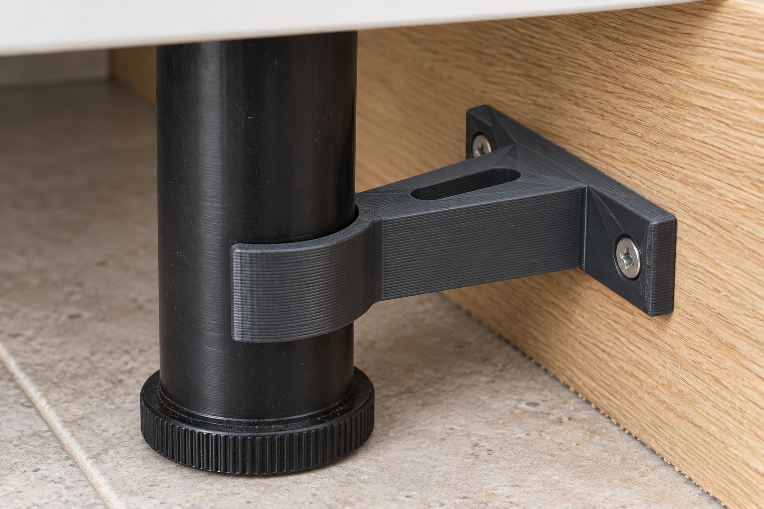 Clip de plinthe de cuisine sur mesure pour pieds ronds