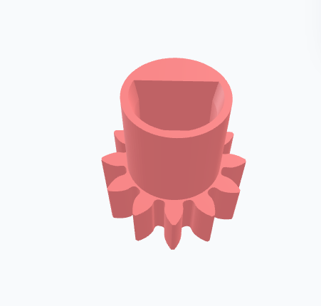 Small Motor Gear with D-Shaft Bore