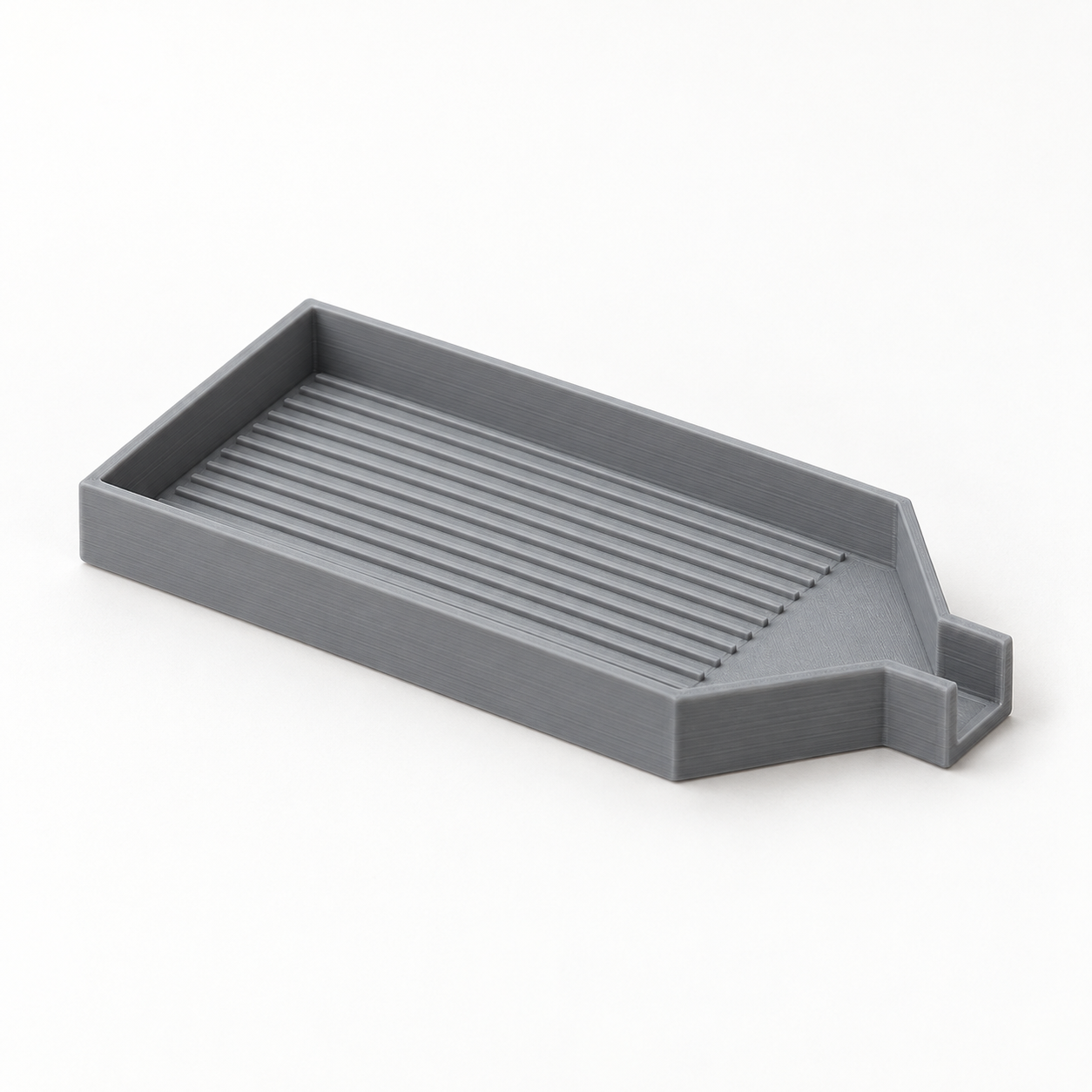 Custom diamond painting tray with ridges and spout – AI visualization of default dimensions