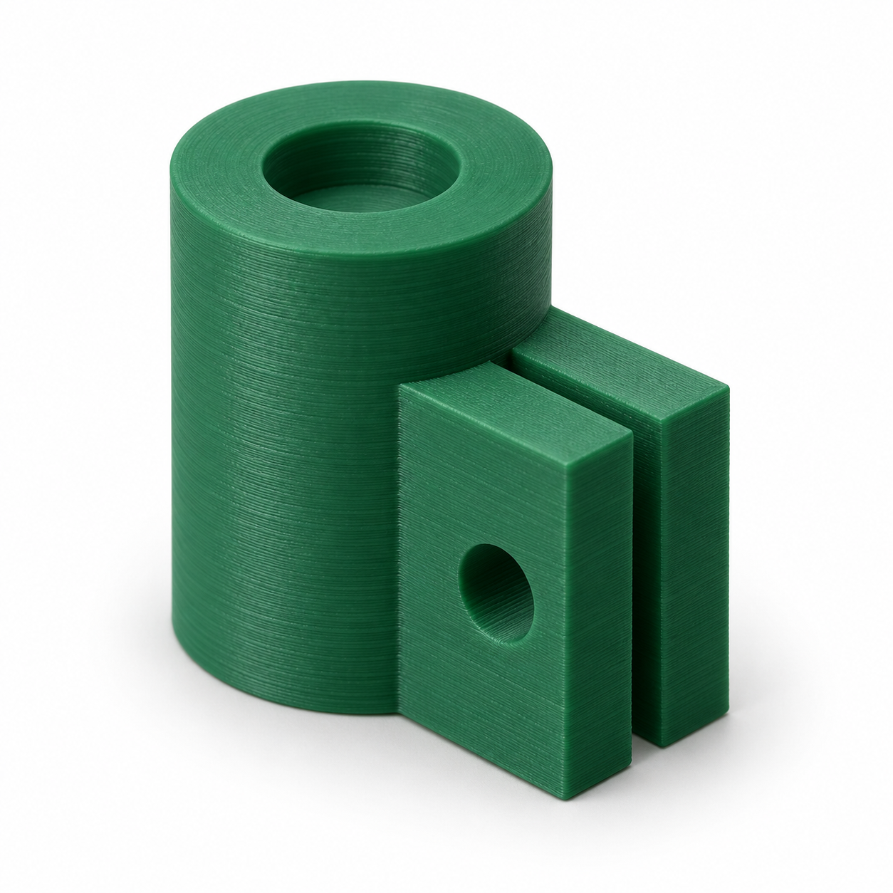 Visualización IA, medidas predeterminadas: Cubo portaimán para encoder con abrazadera partida