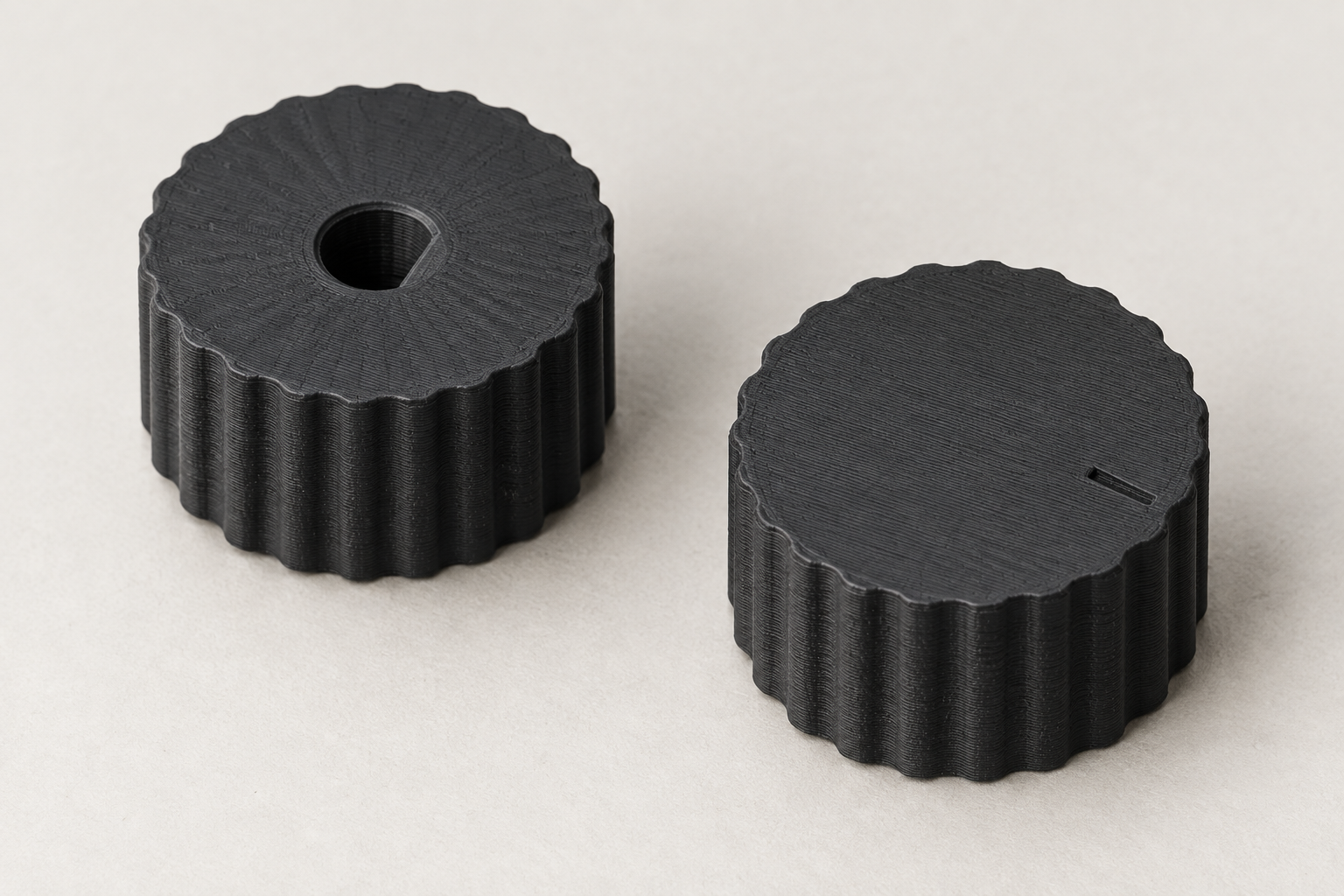 Custom replacement knob for D, round and square shafts