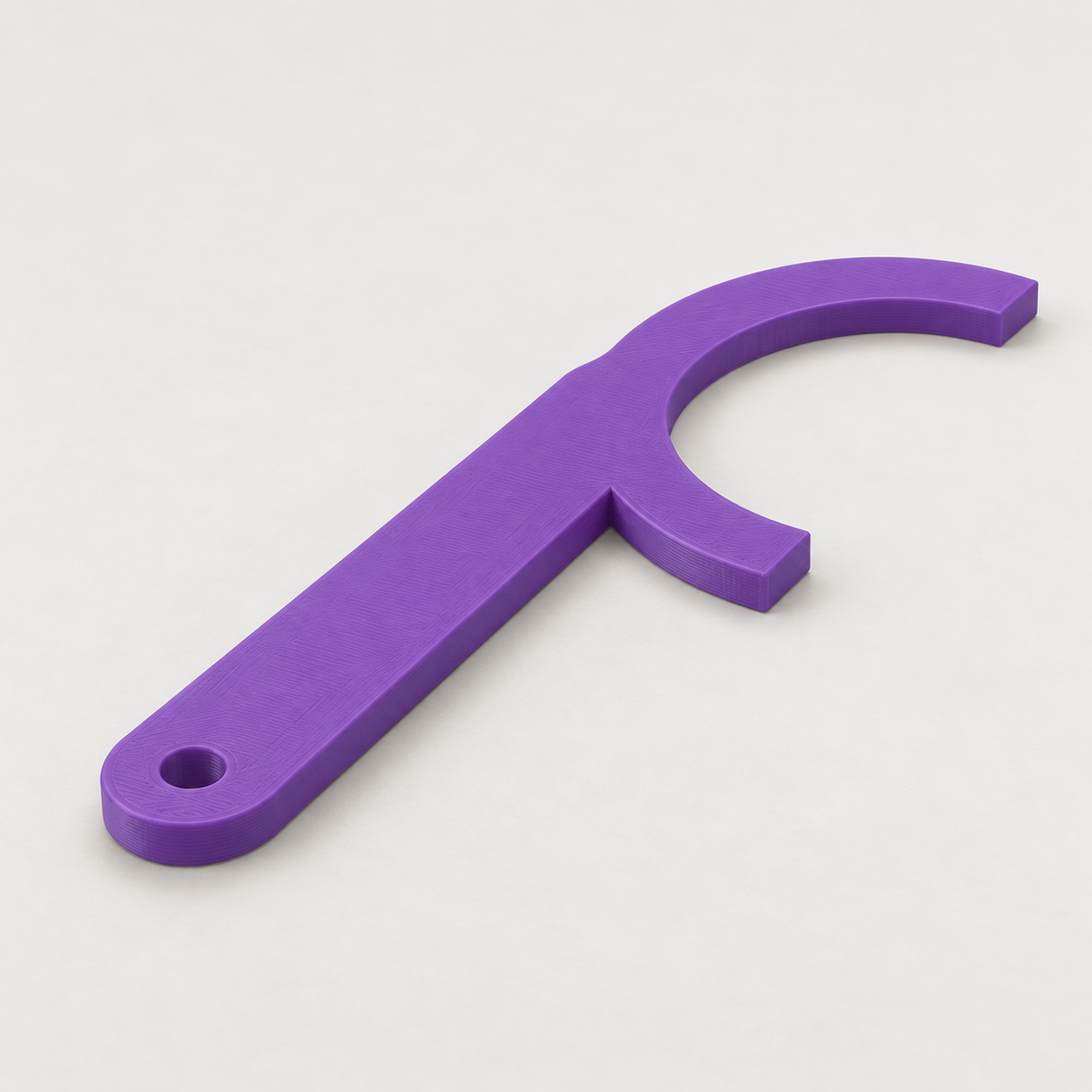 Custom-size paint roller scraper – purple. AI visualization of default dimensions.