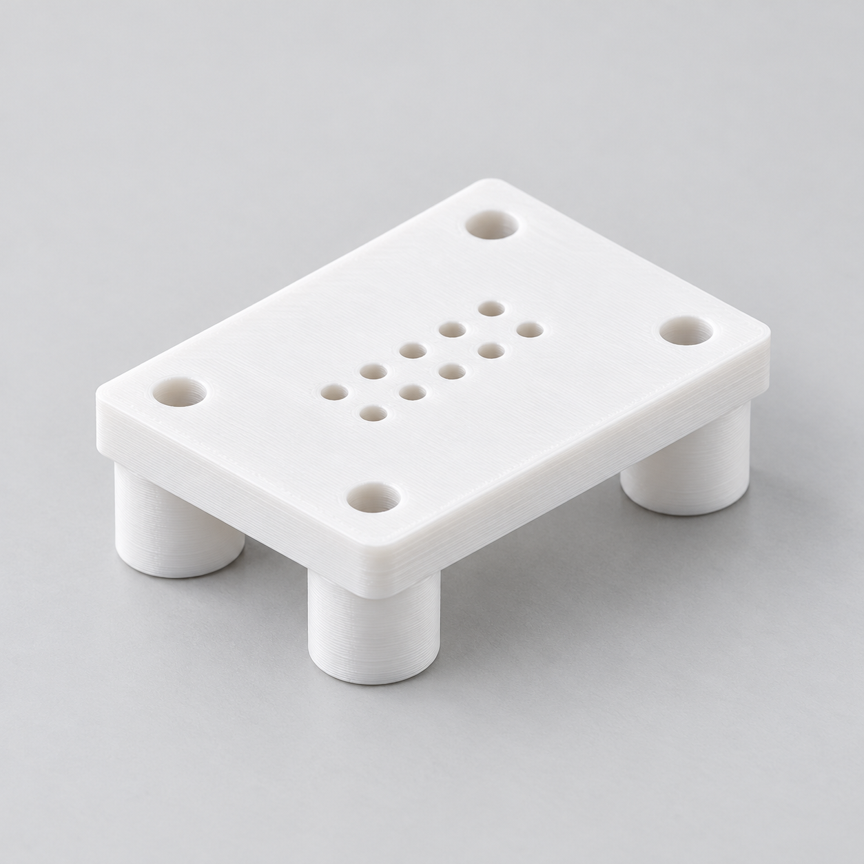 Two-row spring probe holder for test fixtures – AI product visualization