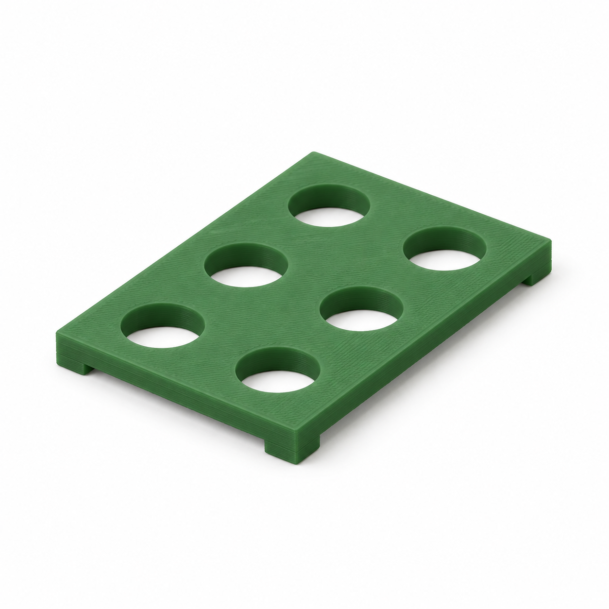 Guide de touches à six ouvertures rondes pour télécommande – vert; visualisation produit par IA