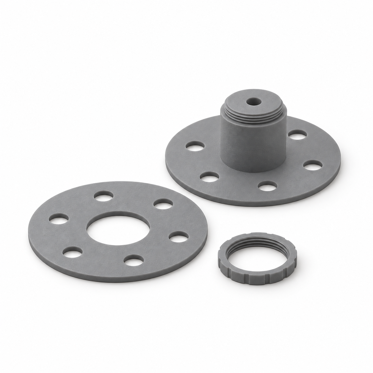 Bobine démontable pour recharge de filament avec bague et flasque amovible – visualisation produit par IA