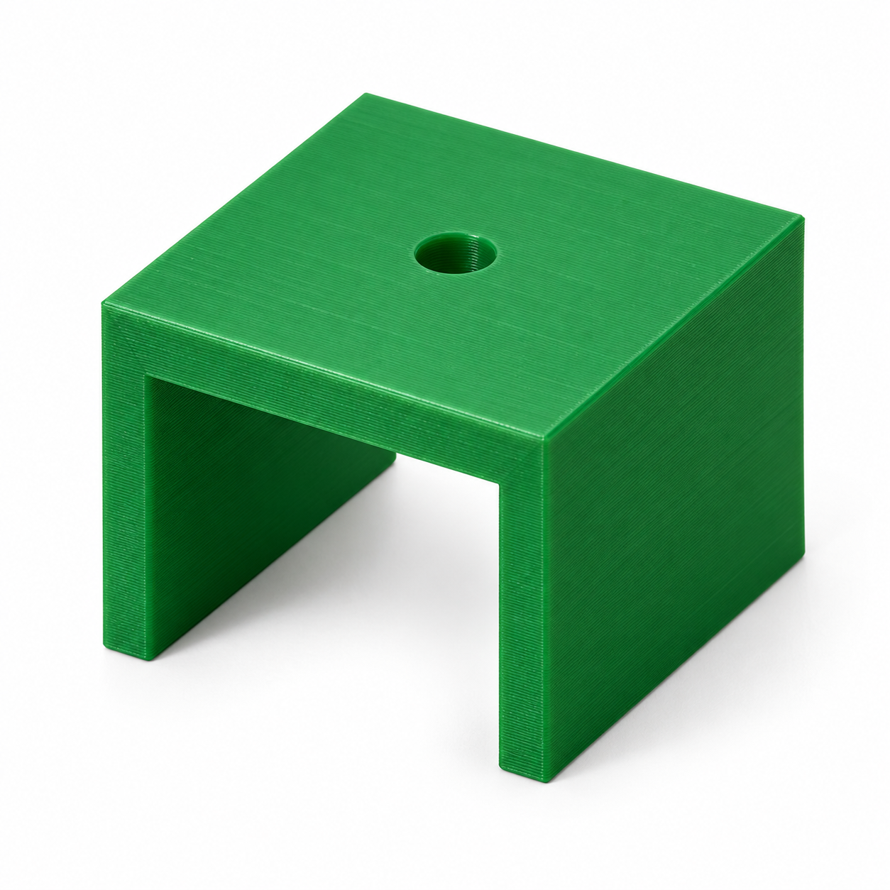 Bloc d’appui pour sections de stylo-plume démontées – vert. Visualisation IA des dimensions par défaut.
