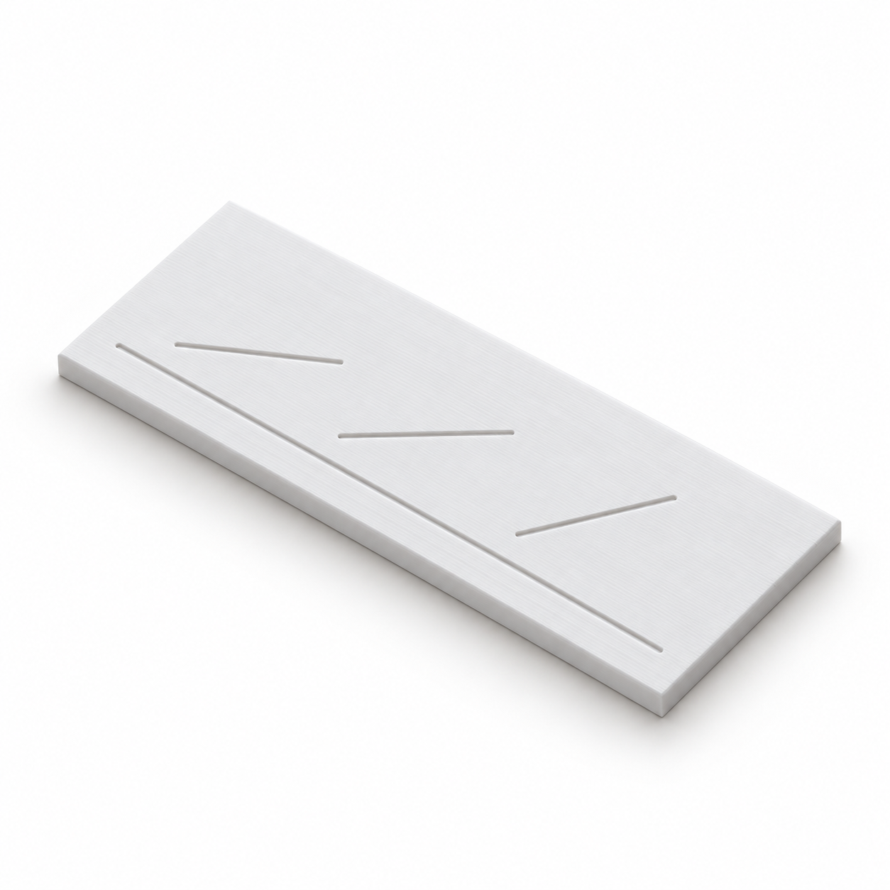 Plaquette de comparaison d’angle de torsion du fil – blanc. Visualisation IA aux dimensions par défaut.