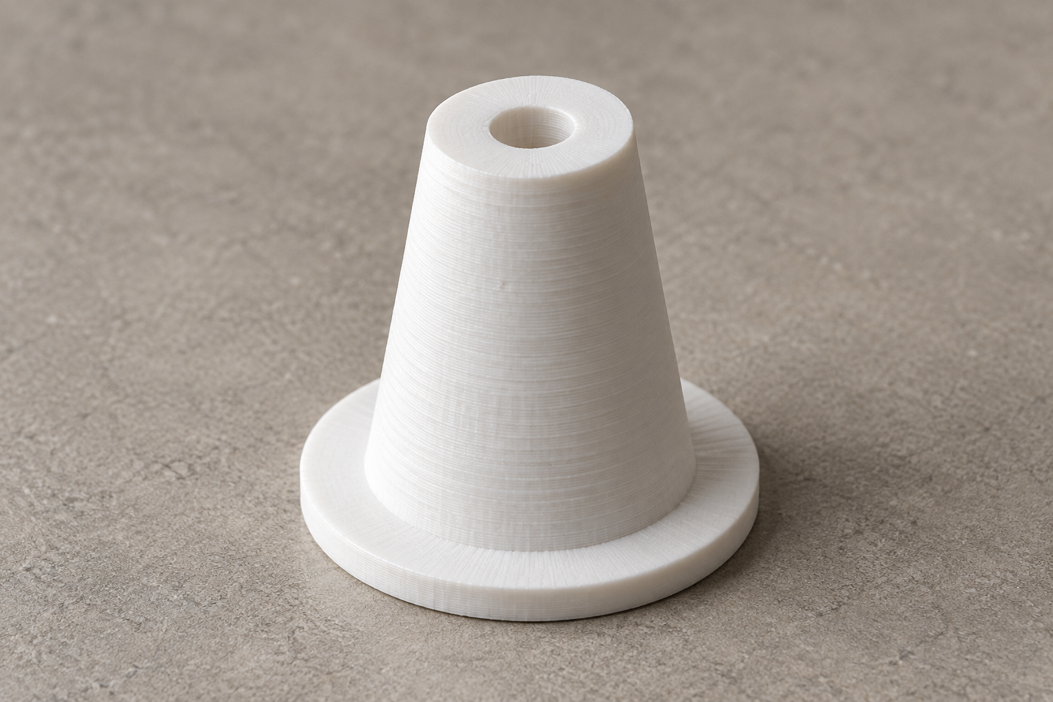 Custom thread cone centering adapter for vertical spool pins