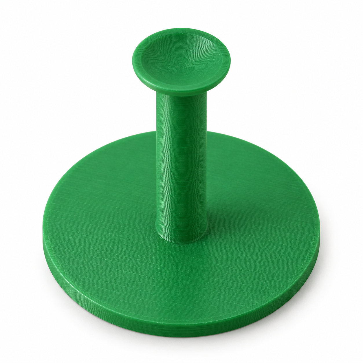 TPU practice tee with a custom-height mat base – green. AI visualisation of the default dimensions.