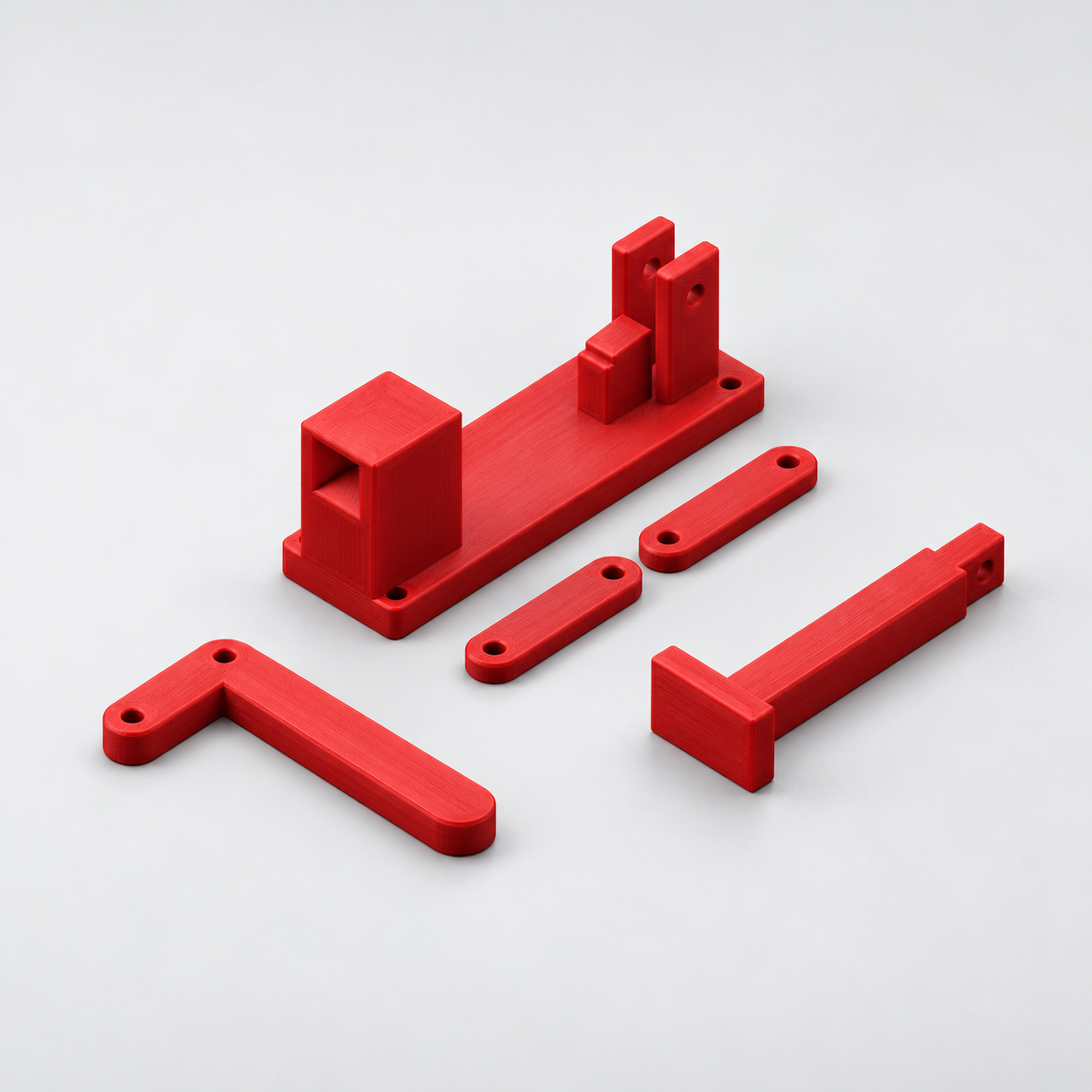Toggle push clamp for light gluing work – AI product visualization