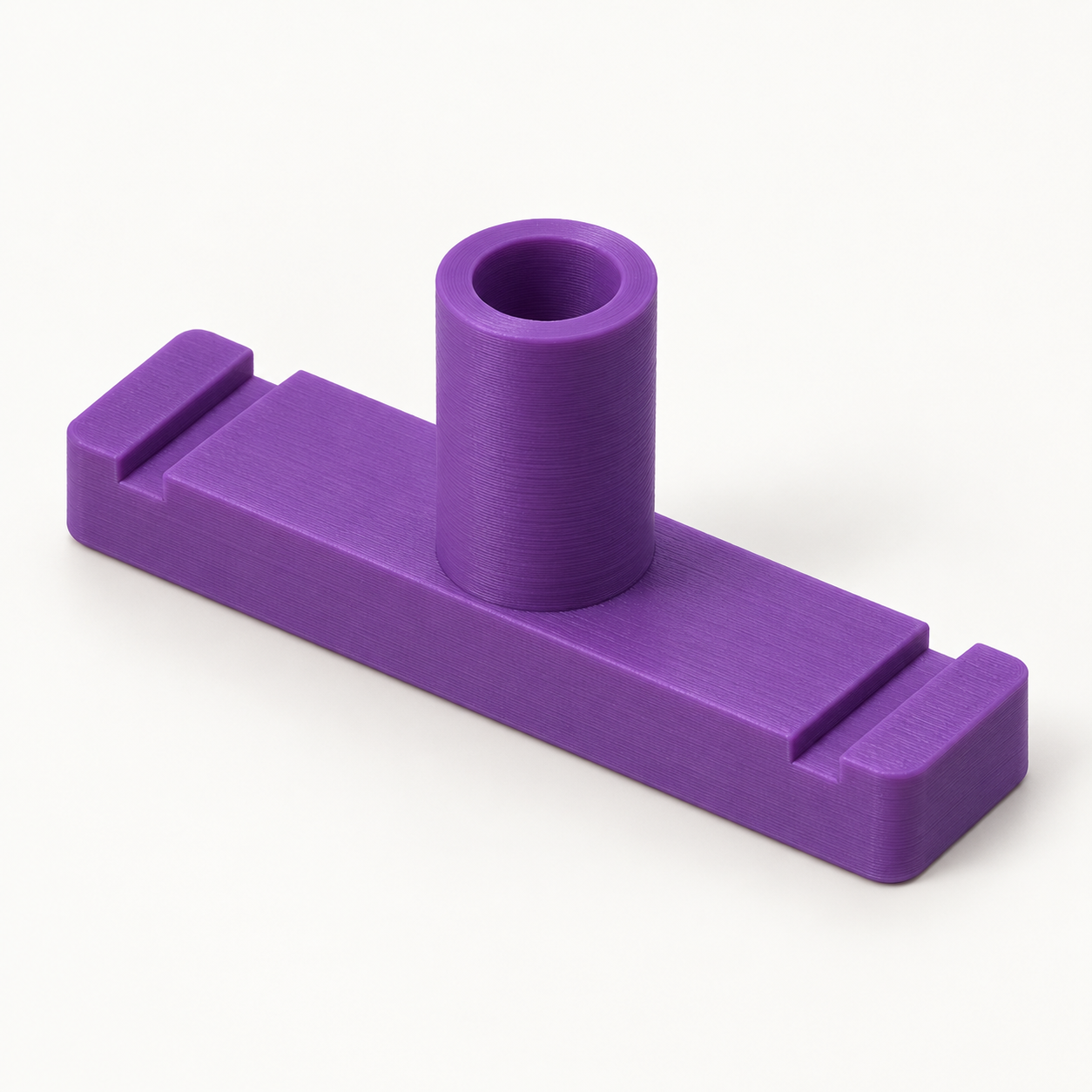 Traverse de mandrin à écheveaux pour tige ronde – violet. Visualisation IA des dimensions par défaut.