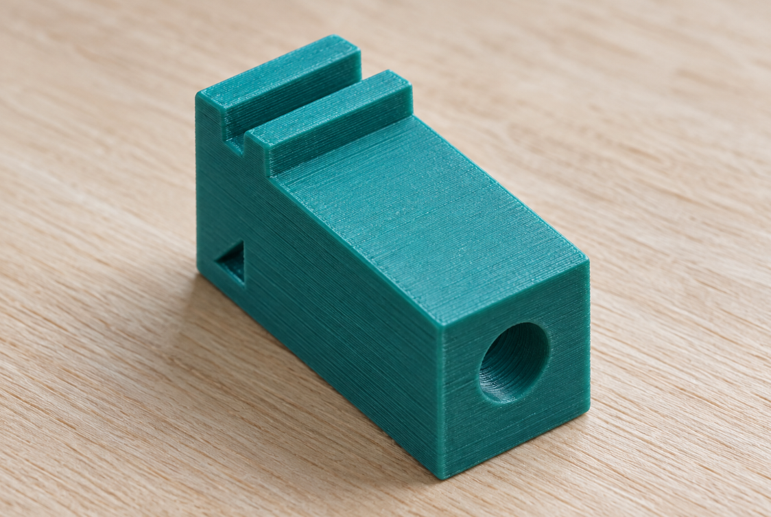 Custom end socket for refrigerator door round rails