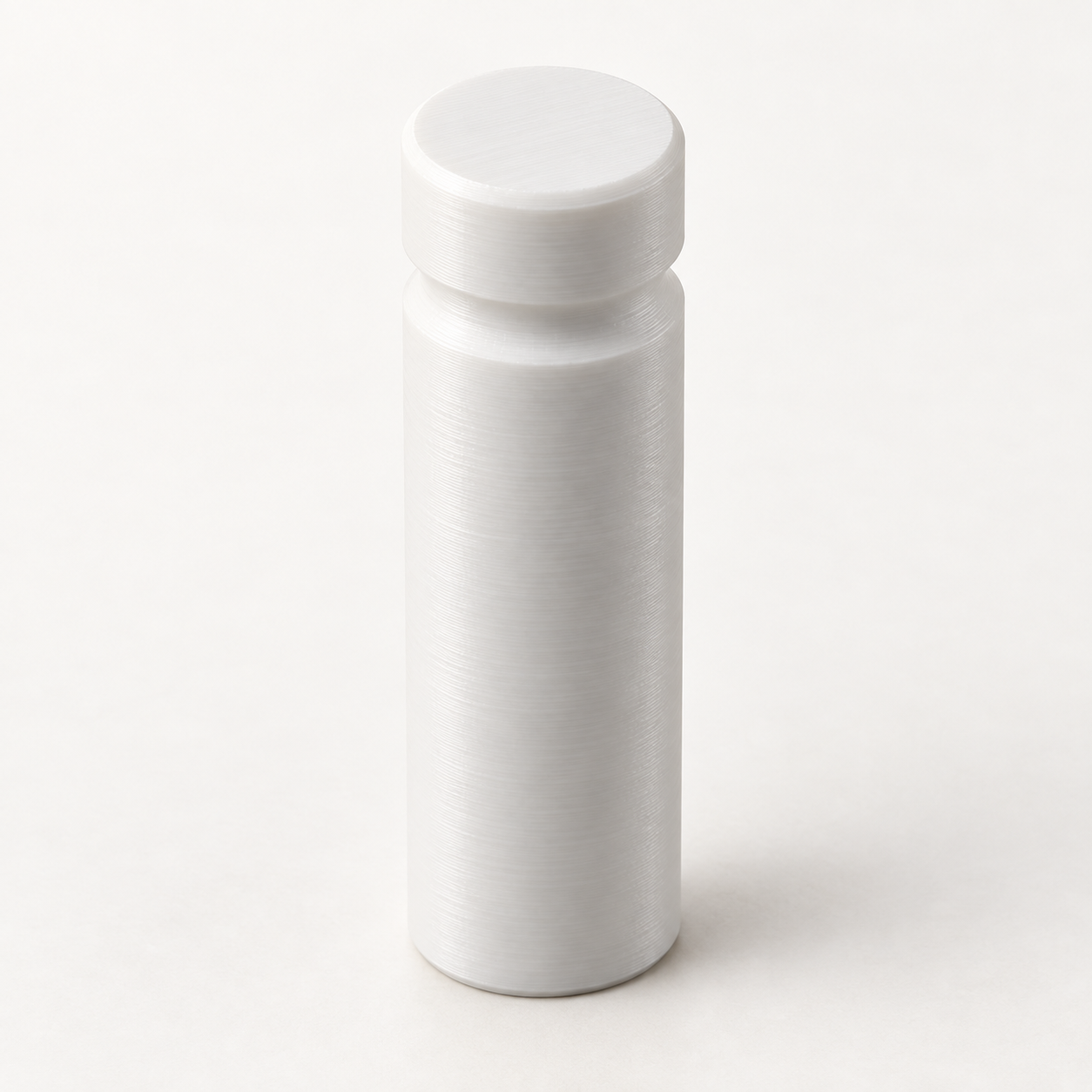 Hand leather burnisher with custom groove – white. AI visualization of default dimensions.