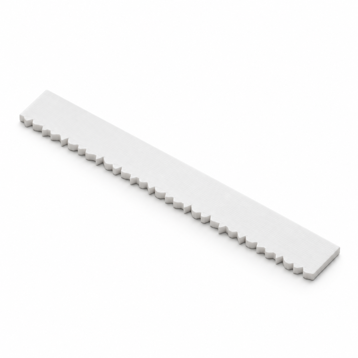 Règle de déchirure du papier à bord irrégulier – blanc. Visualisation IA aux dimensions par défaut.