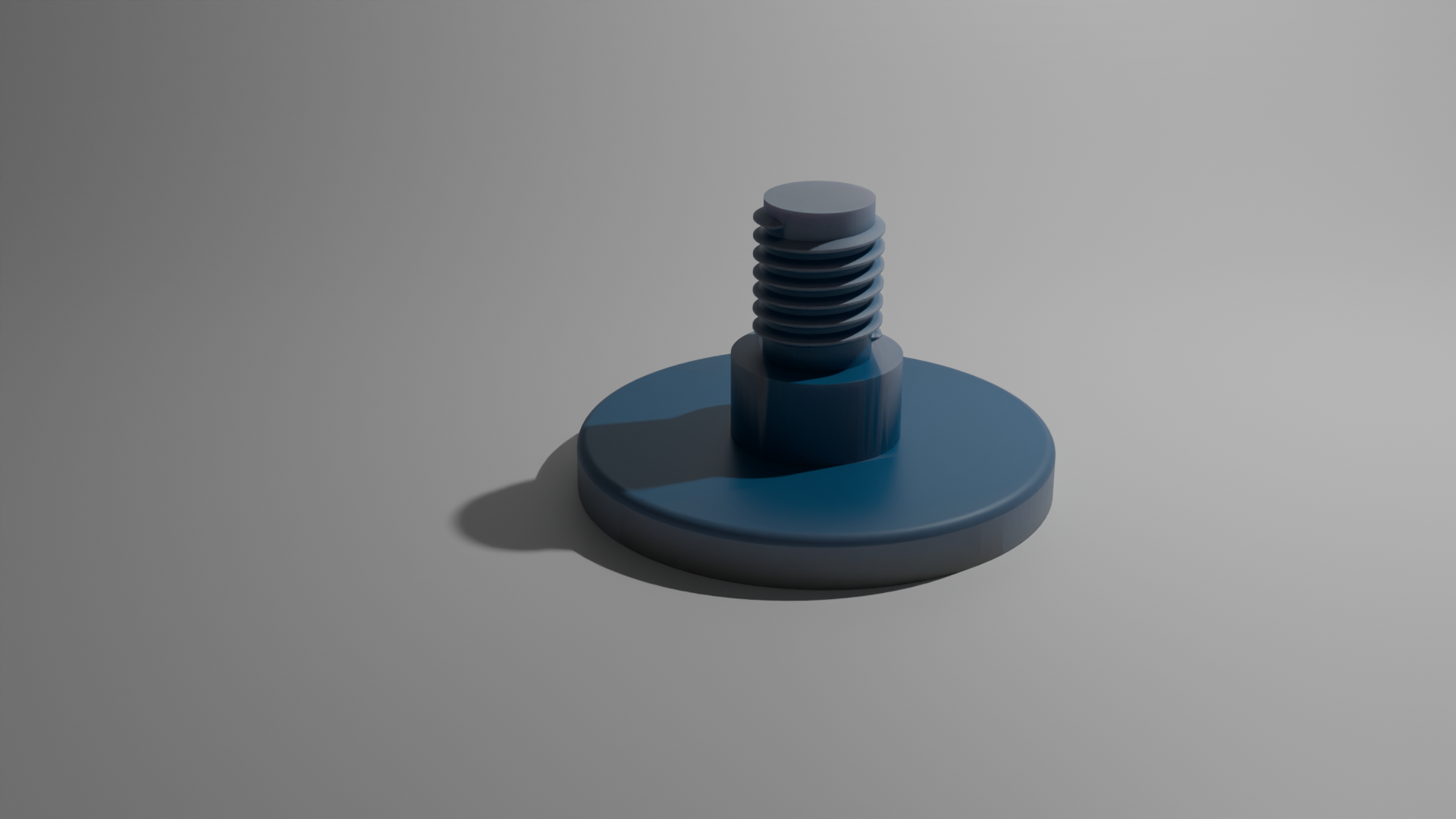 Parametric Furniture Foot with Metric Male Thread