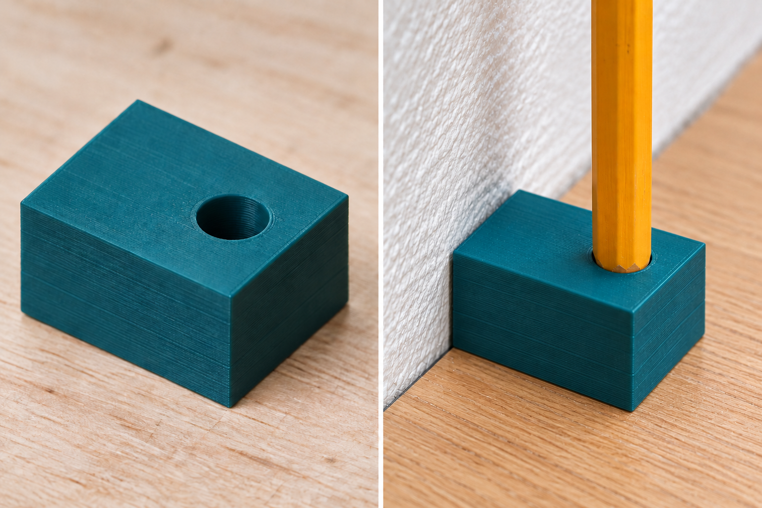 Wall contour scribing block for filler strips – loose part and application, AI visualization