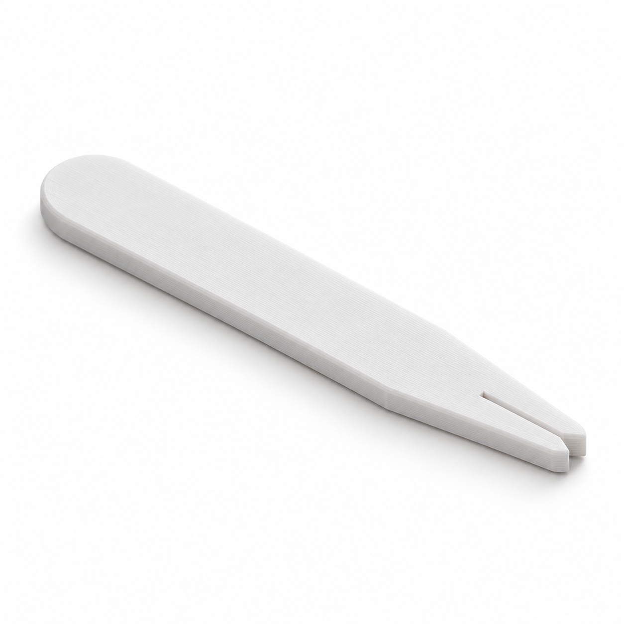 Pousse-nœud pour perles à fente ouverte – blanc. Visualisation IA aux dimensions par défaut.