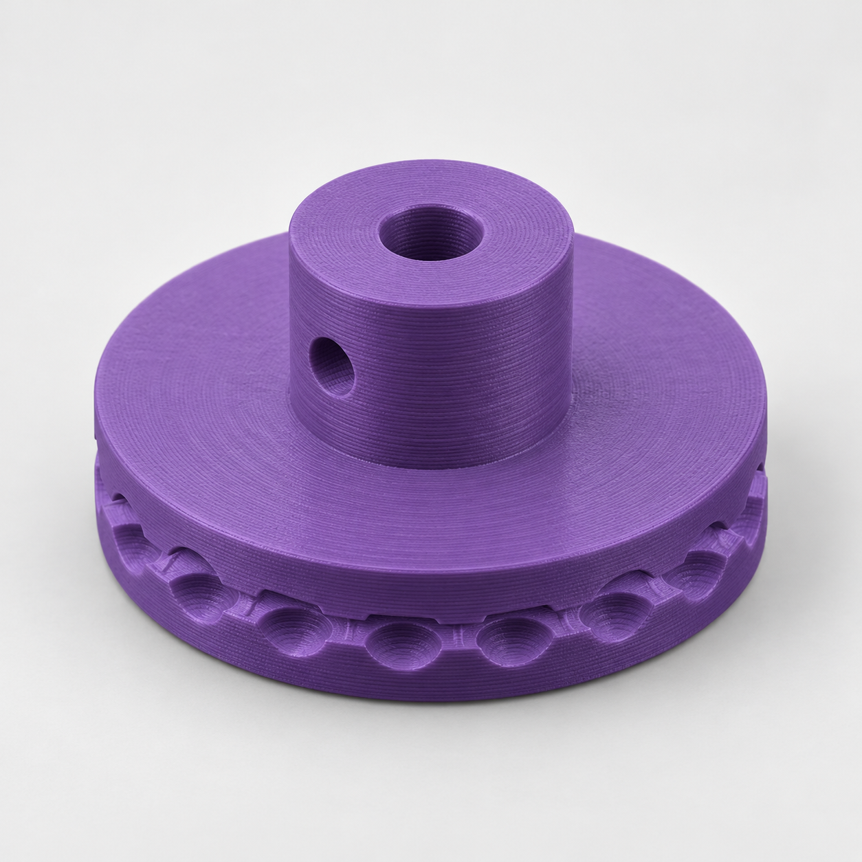 Bead-chain wheel with ball pockets for hand drives – AI product visualization