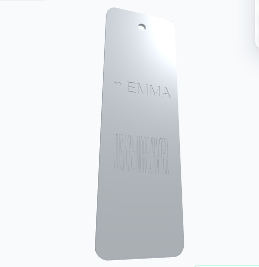 Personalized Name Bookmark