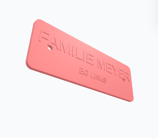 Personalized Mailbox Nameplate