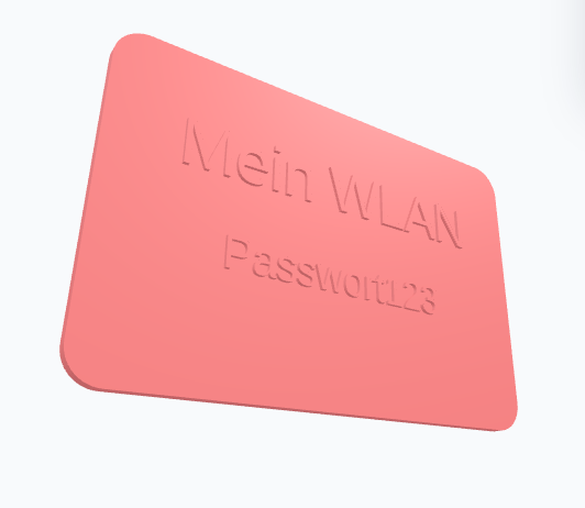 Support QR WiFi personnalisé