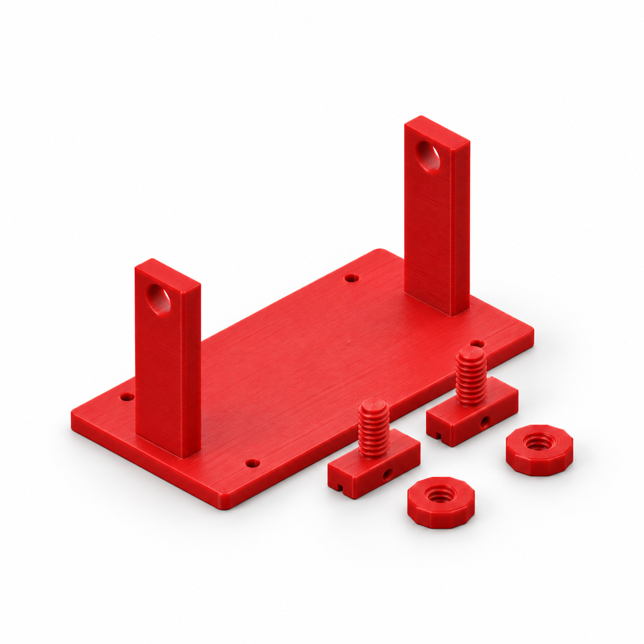 Rotating circuit board holder with slotted jaws – AI product visualization
