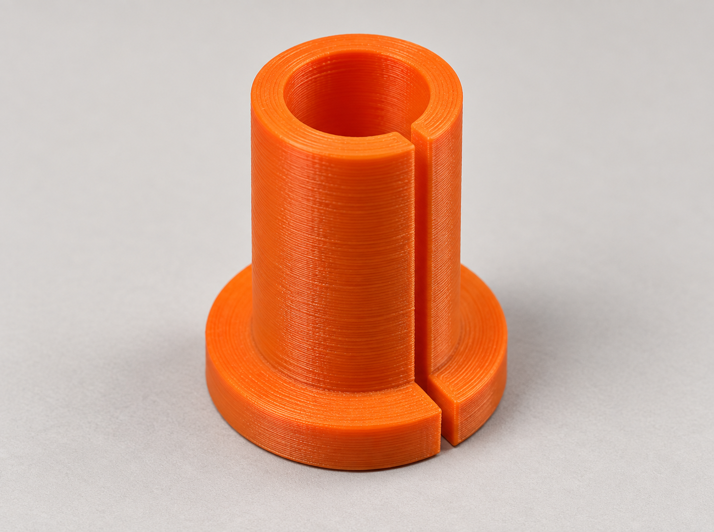 Custom plotter pen adapter with stop flange