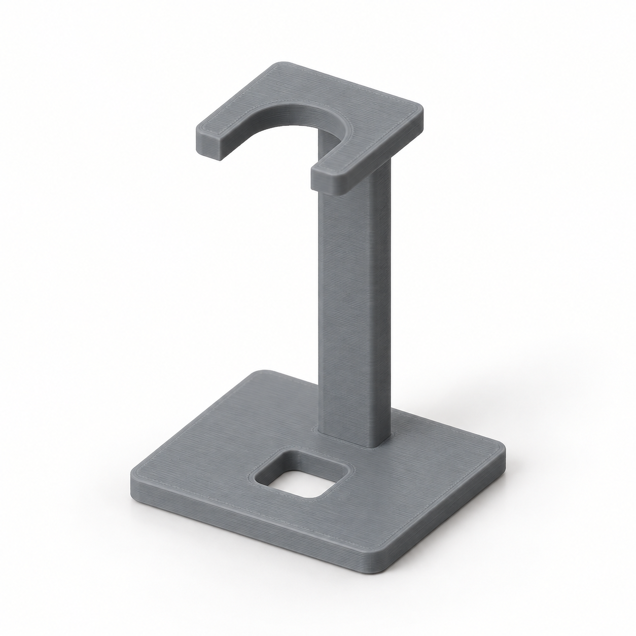Shaving brush stand with a fitted fork opening – AI visualization of default dimensions