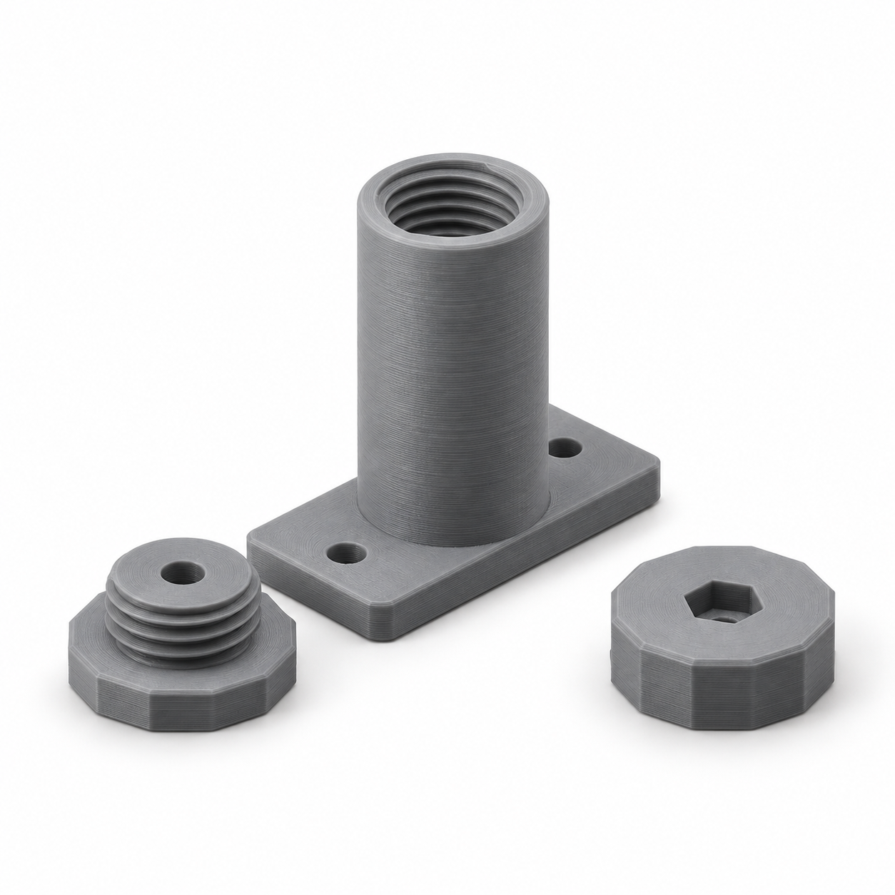 Pull-knob indexing housing for your M4 rod – AI product visualization