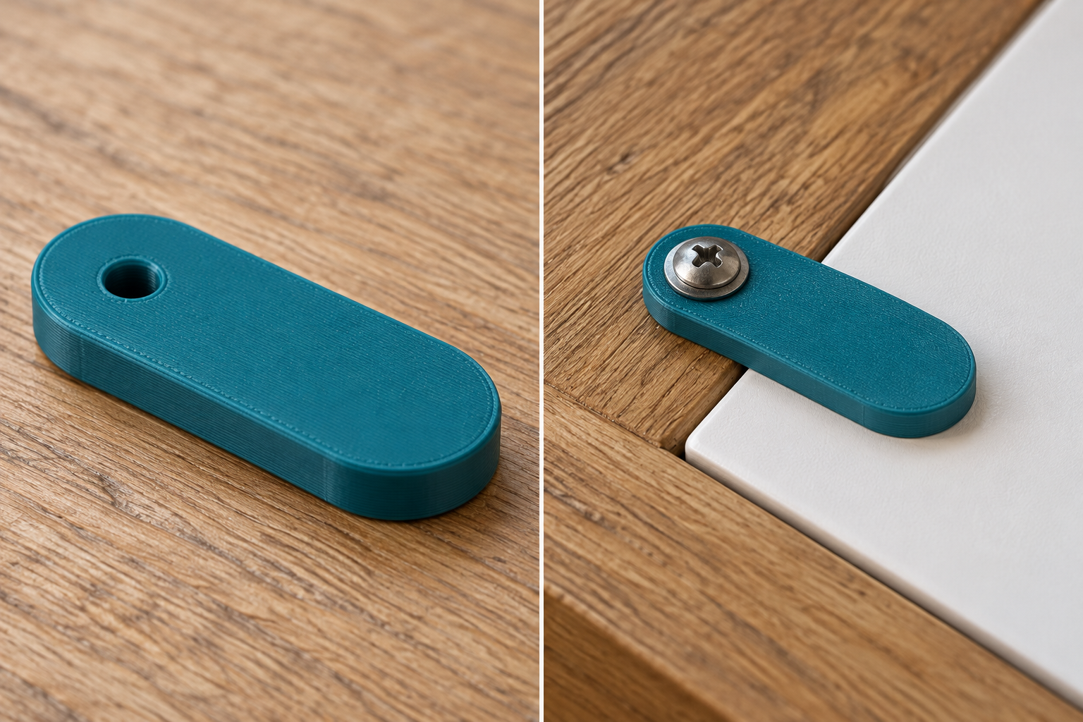 Rotating tab for light access covers – loose part and application, AI visualization