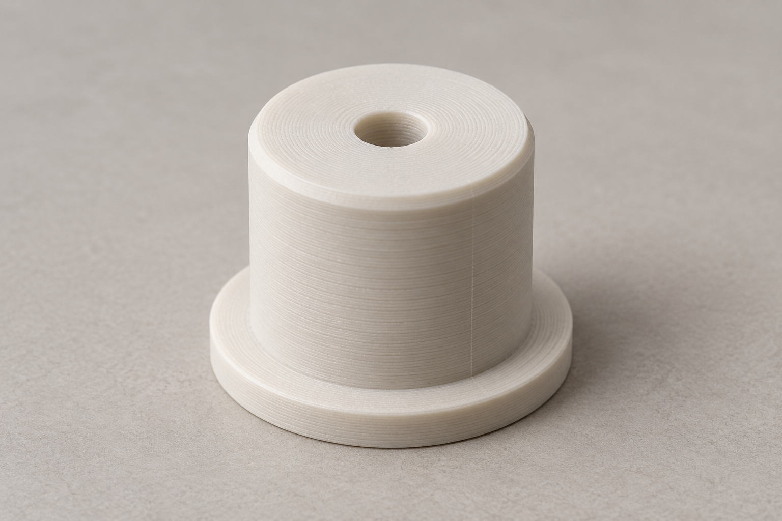 Roller blind bearing plug for round tube and pin