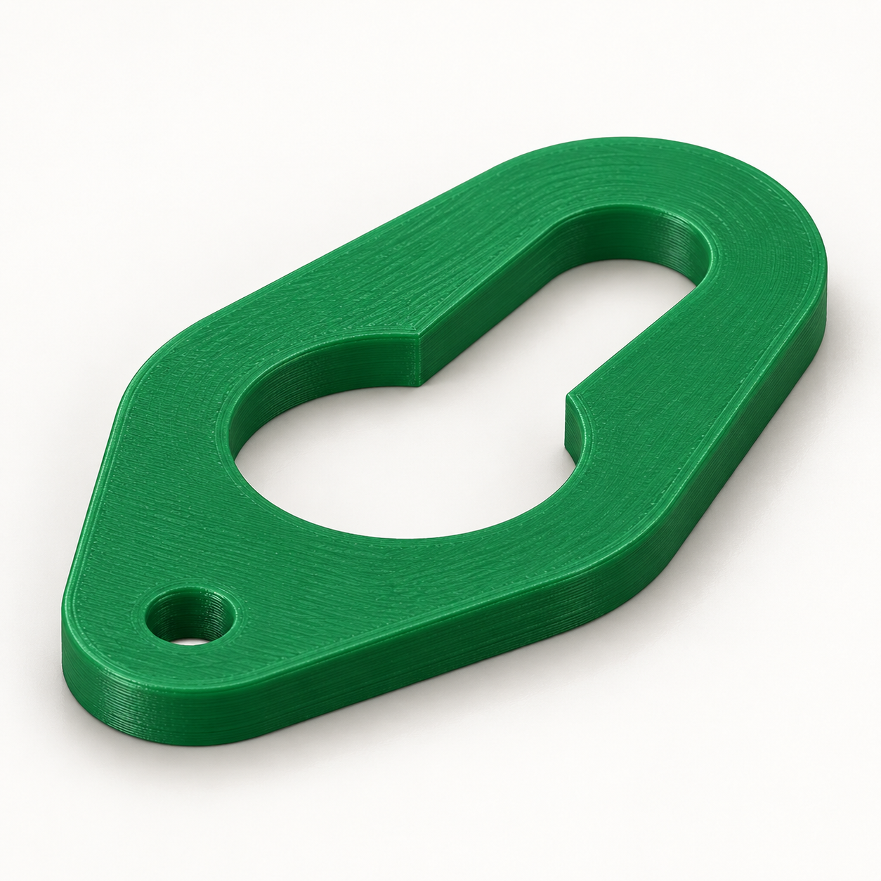 Attache pour tête de ventouse à ouverture en serrure – vert. Visualisation IA des dimensions par défaut.
