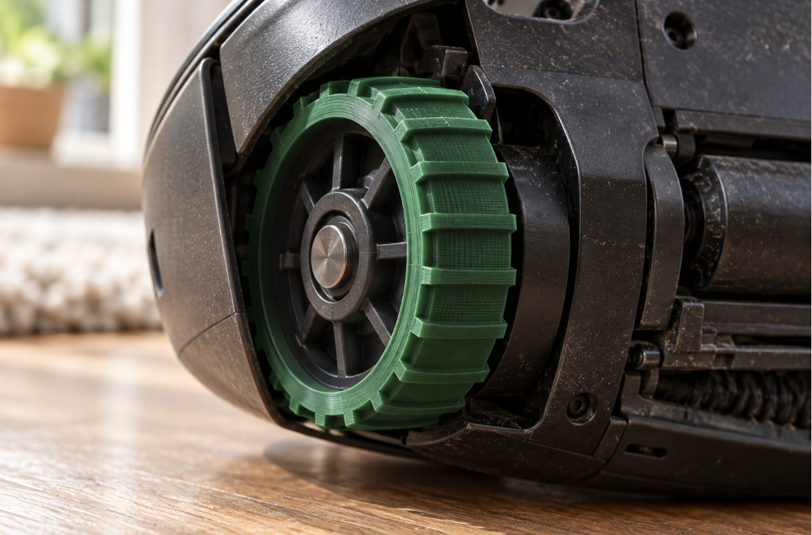 Bandage TPU sur mesure pour roue de robot aspirateur