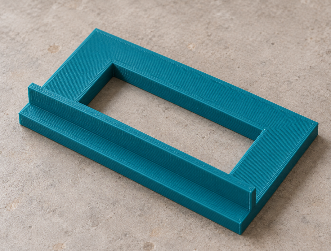 Custom hinge mortise routing template