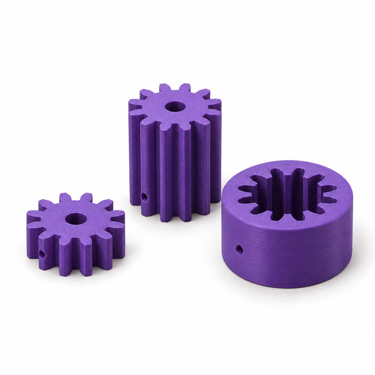 Sliding spline clutch for hand-turned shafts – AI product visualization