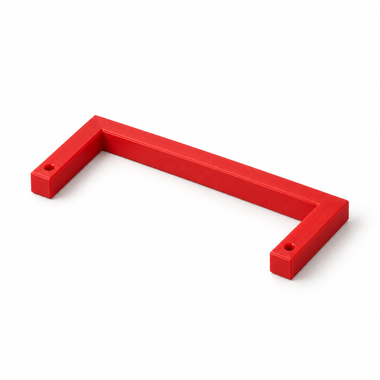 Archet manuel pour corde abrasive à trous de fixation – rouge. Visualisation IA des dimensions par défaut.
