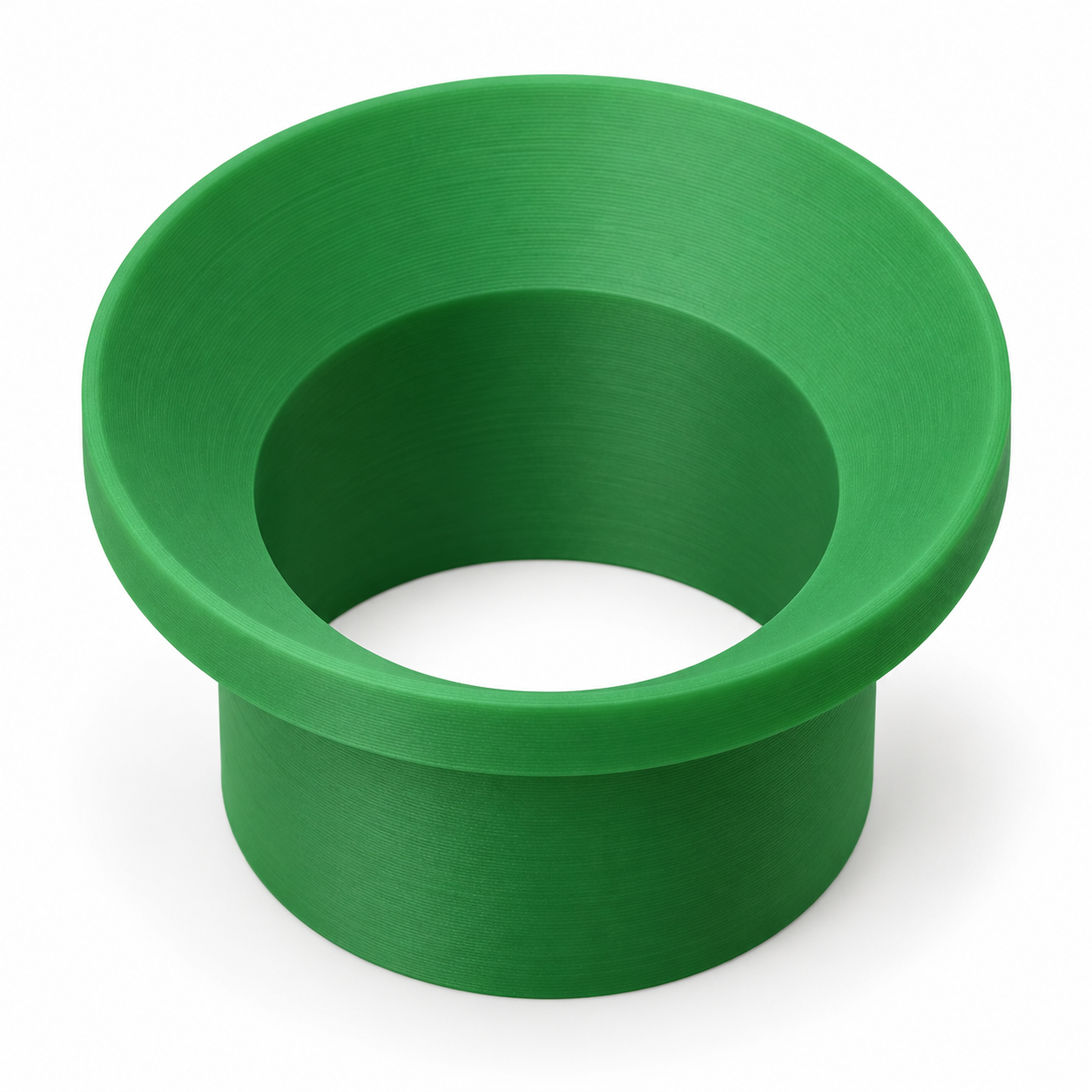 Collerette anti-limaces à rebord sur mesure – vert. Visualisation IA aux dimensions par défaut.
