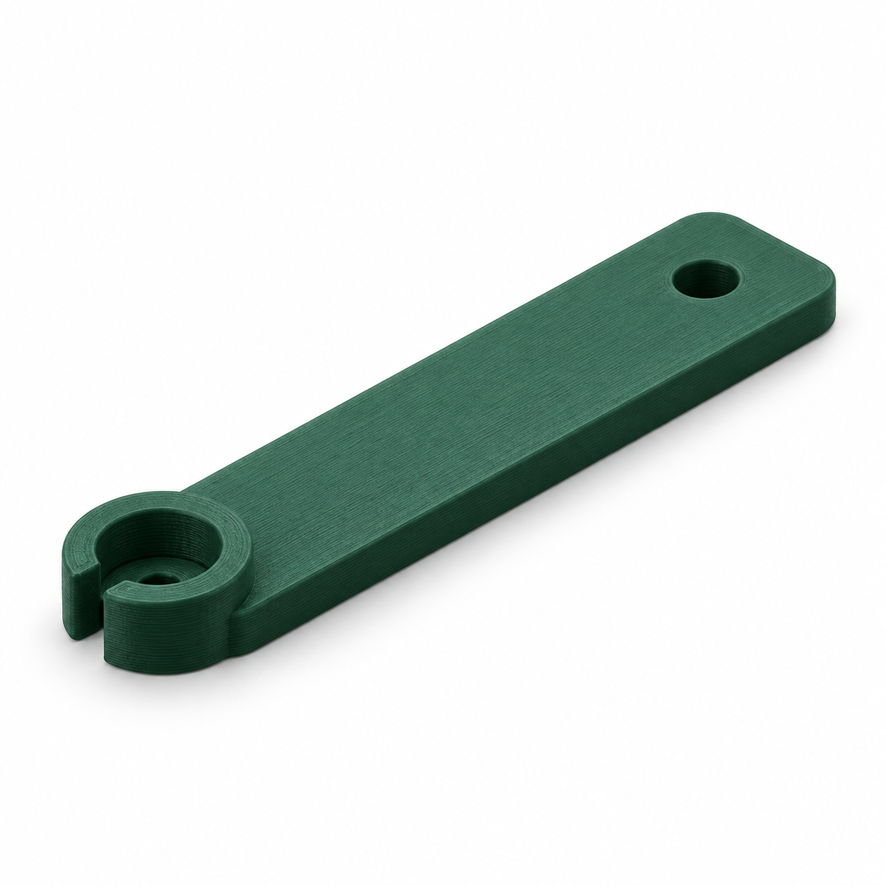 Flexible screw-starting fork with a side-opening head pocket – AI product visualization