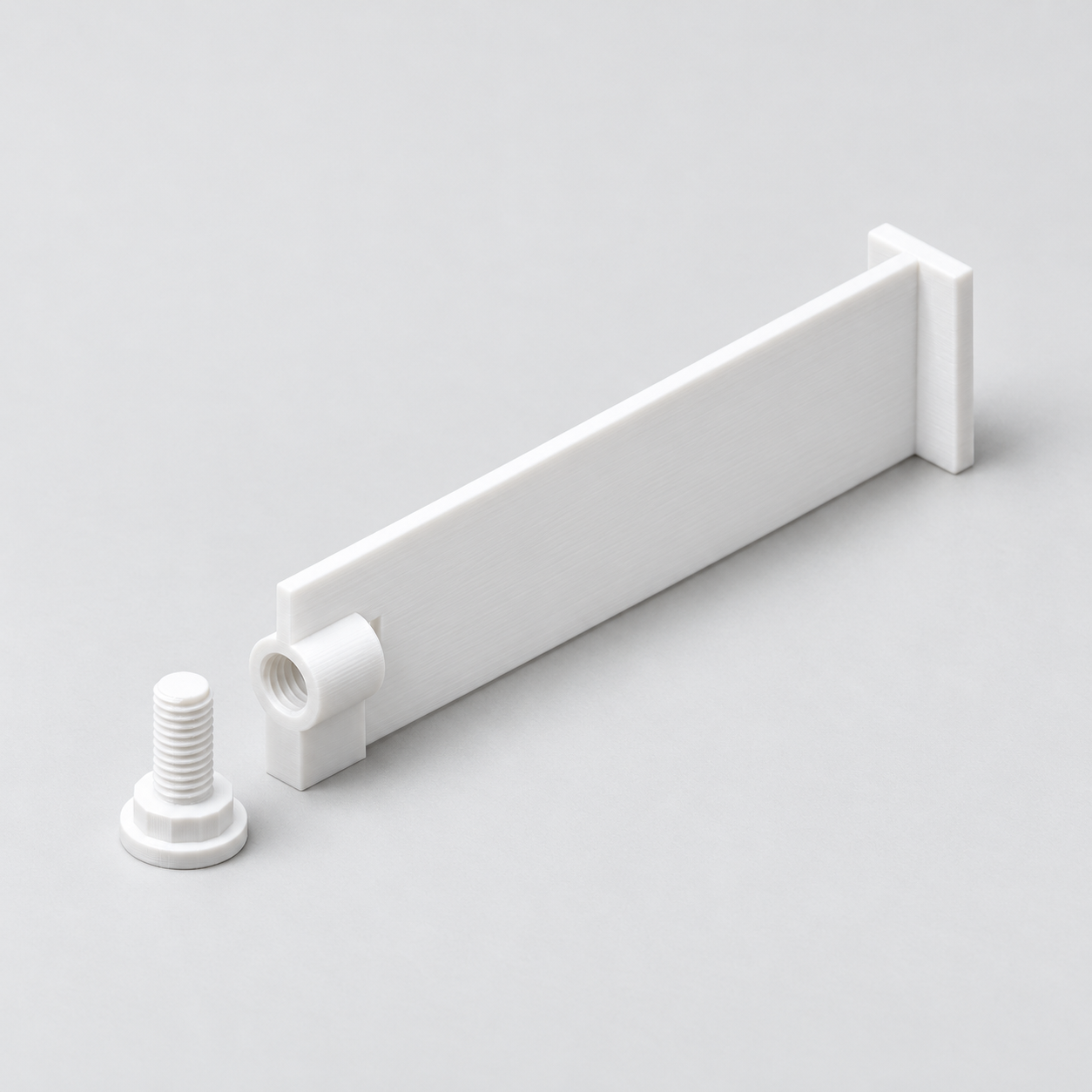 Drawer divider with printed fine adjustment screw – AI product visualization