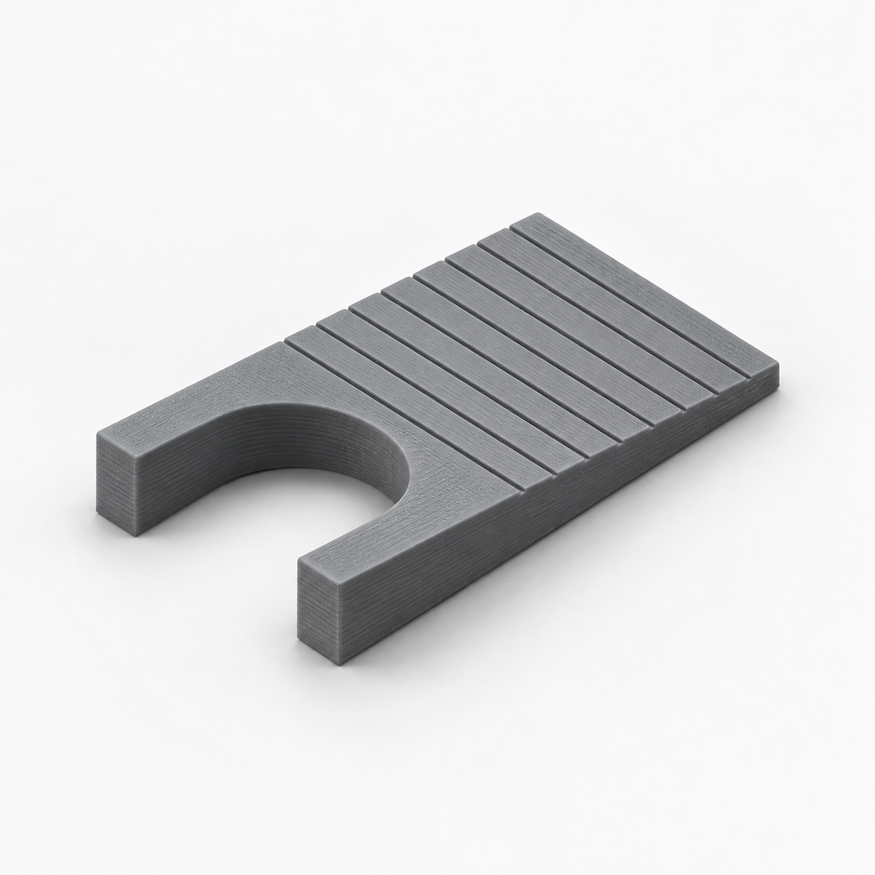Heel-removal aid with custom fork width – AI product visualization