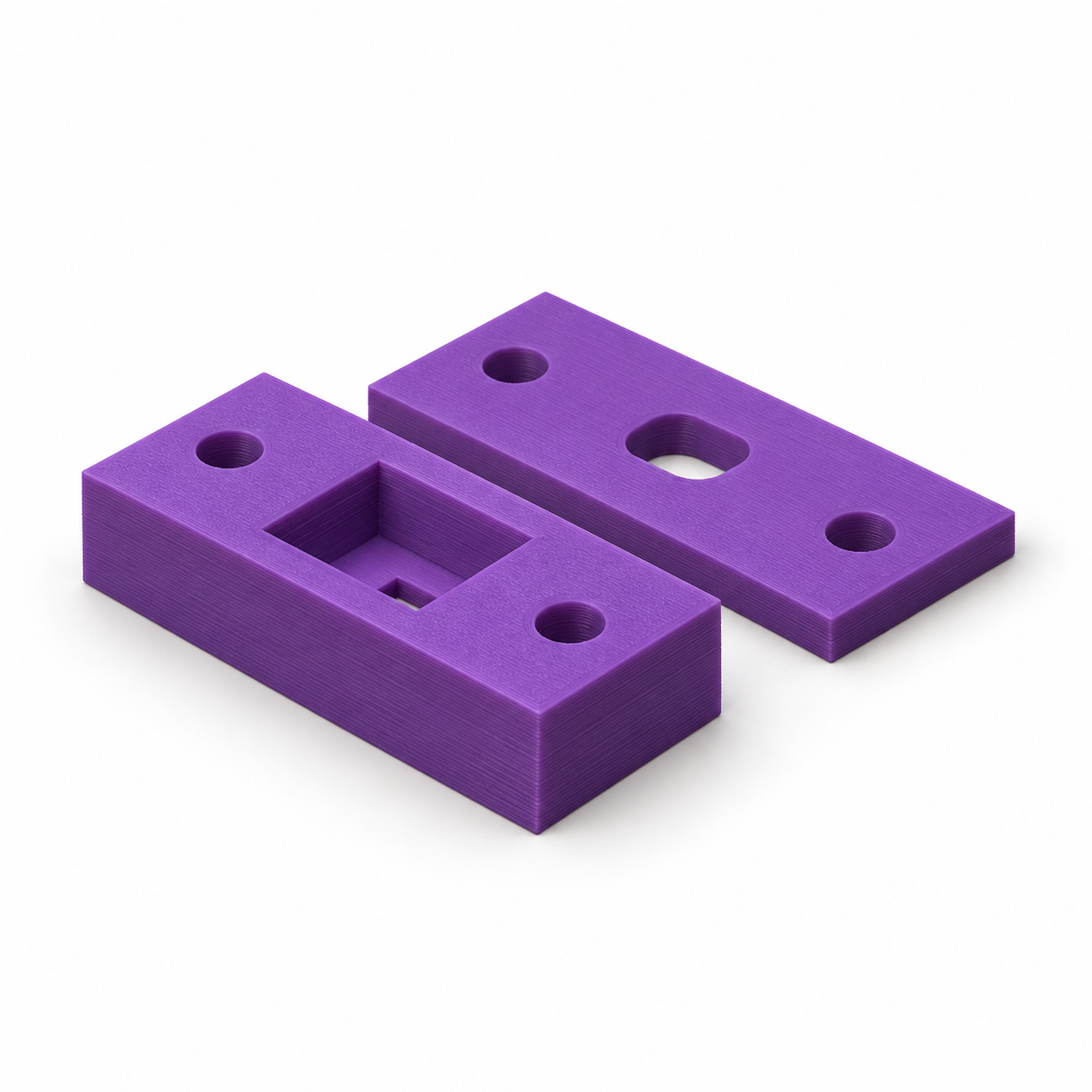 AI visualisation, default dimensions: Floating hex-nut cassette with screw-fastened lid