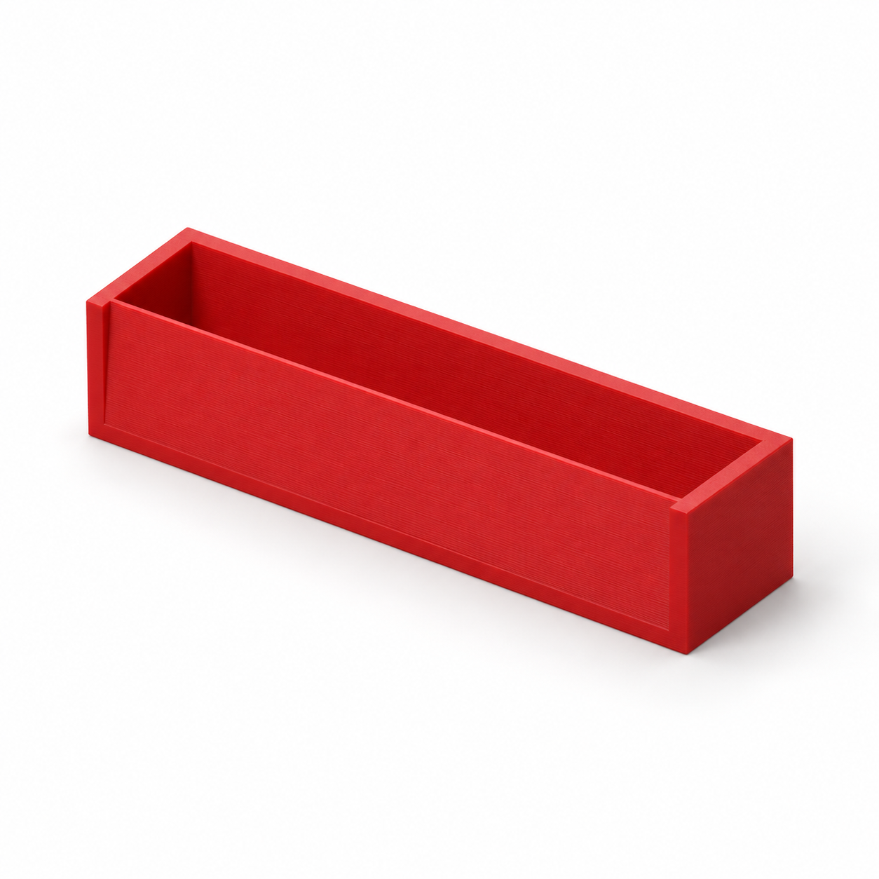 Racle d’enduction pour sérigraphie à bord fin – rouge; visualisation produit par IA