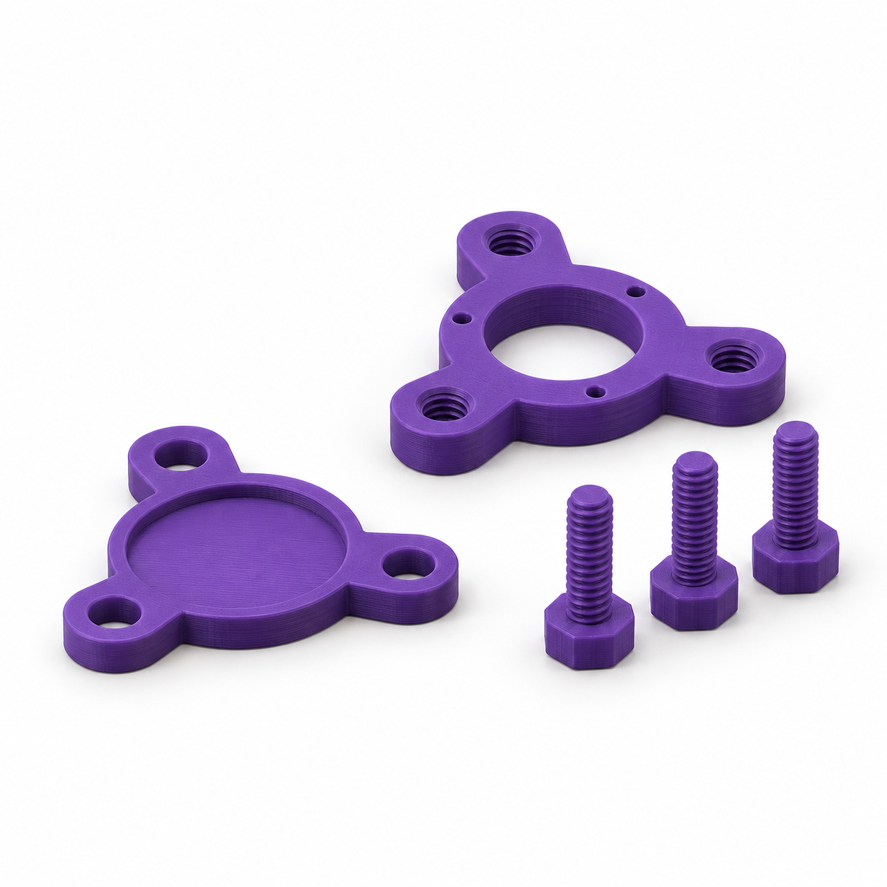 Support de miroir inclinable à trois vis pour petits montages – visualisation produit par IA