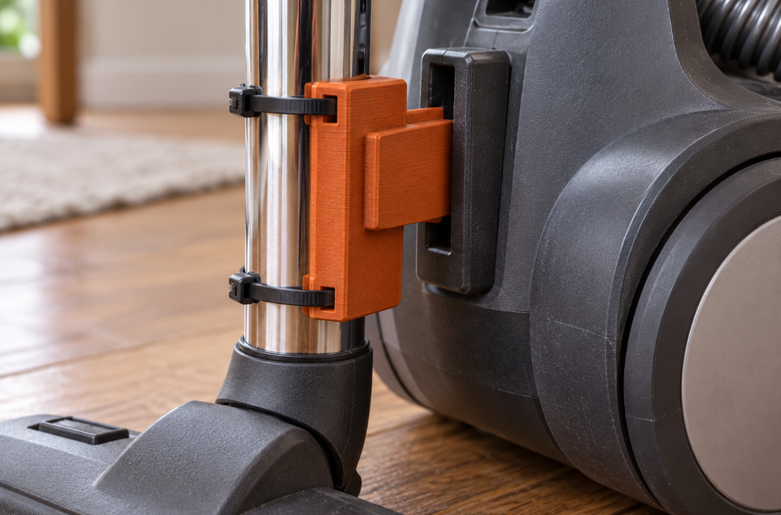 Languette de stationnement pour tube d’aspirateur