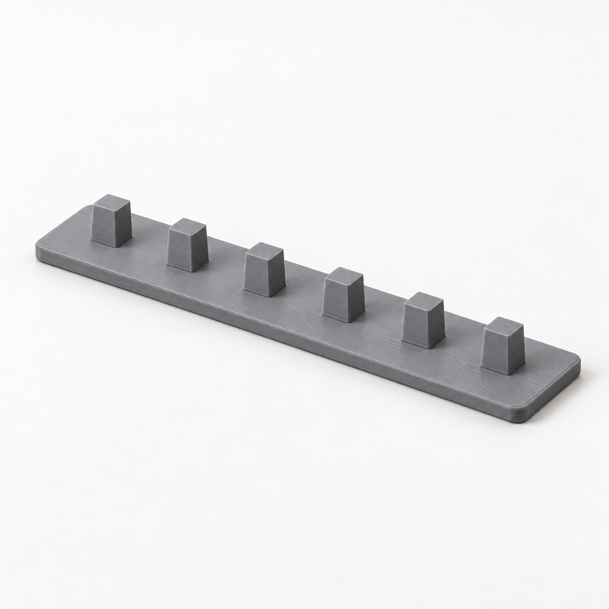 Rail pour douilles à six plots carrés, dimensions par défaut – image générée par IA