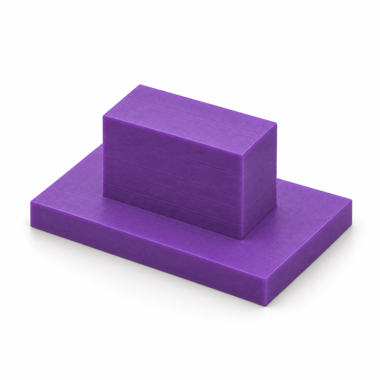 Bloc porte-tampon à poignée pour votre caoutchouc – violet; visualisation produit par IA