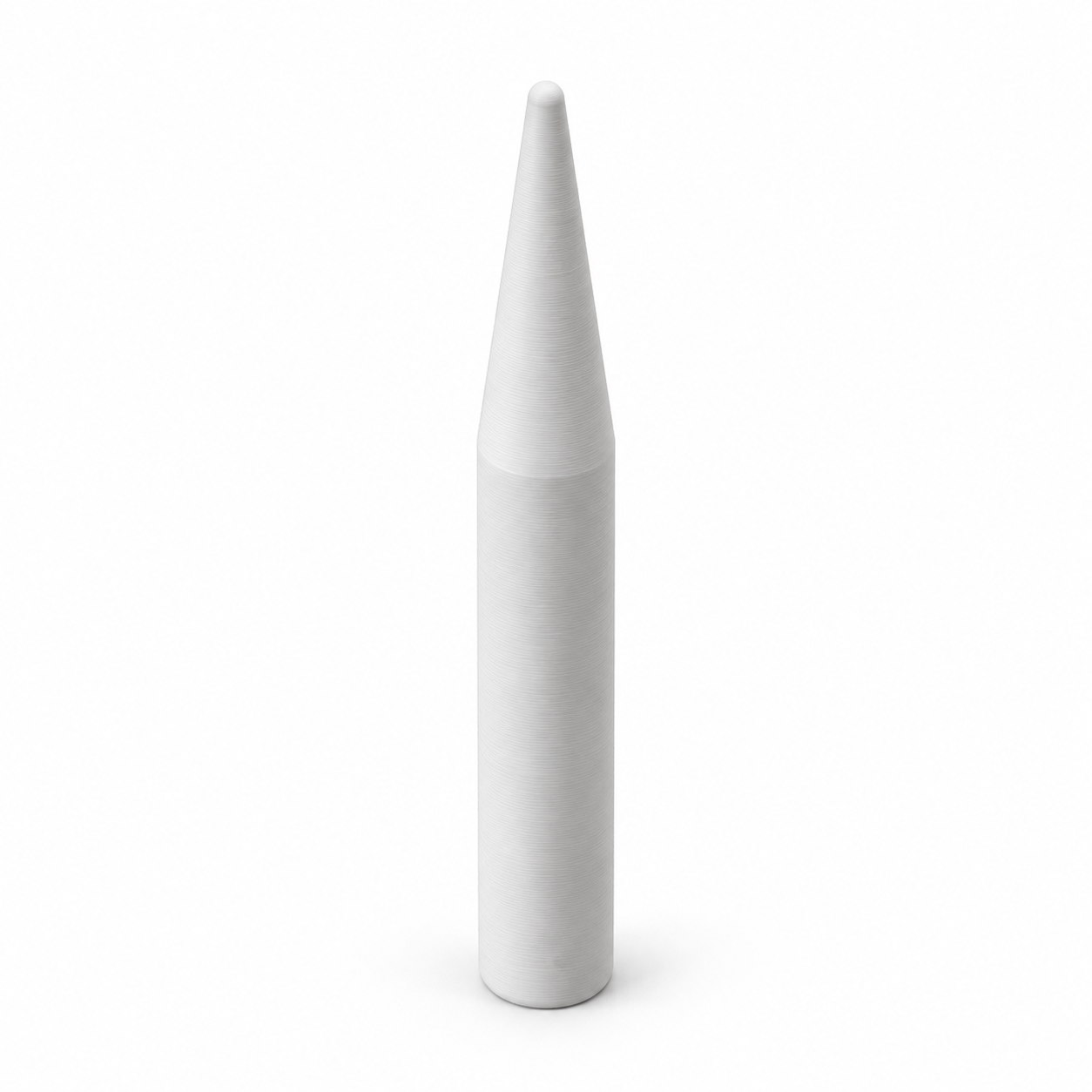 Embroidery laying tool with a smooth rounded tip – white. AI visualisation of the default dimensions.