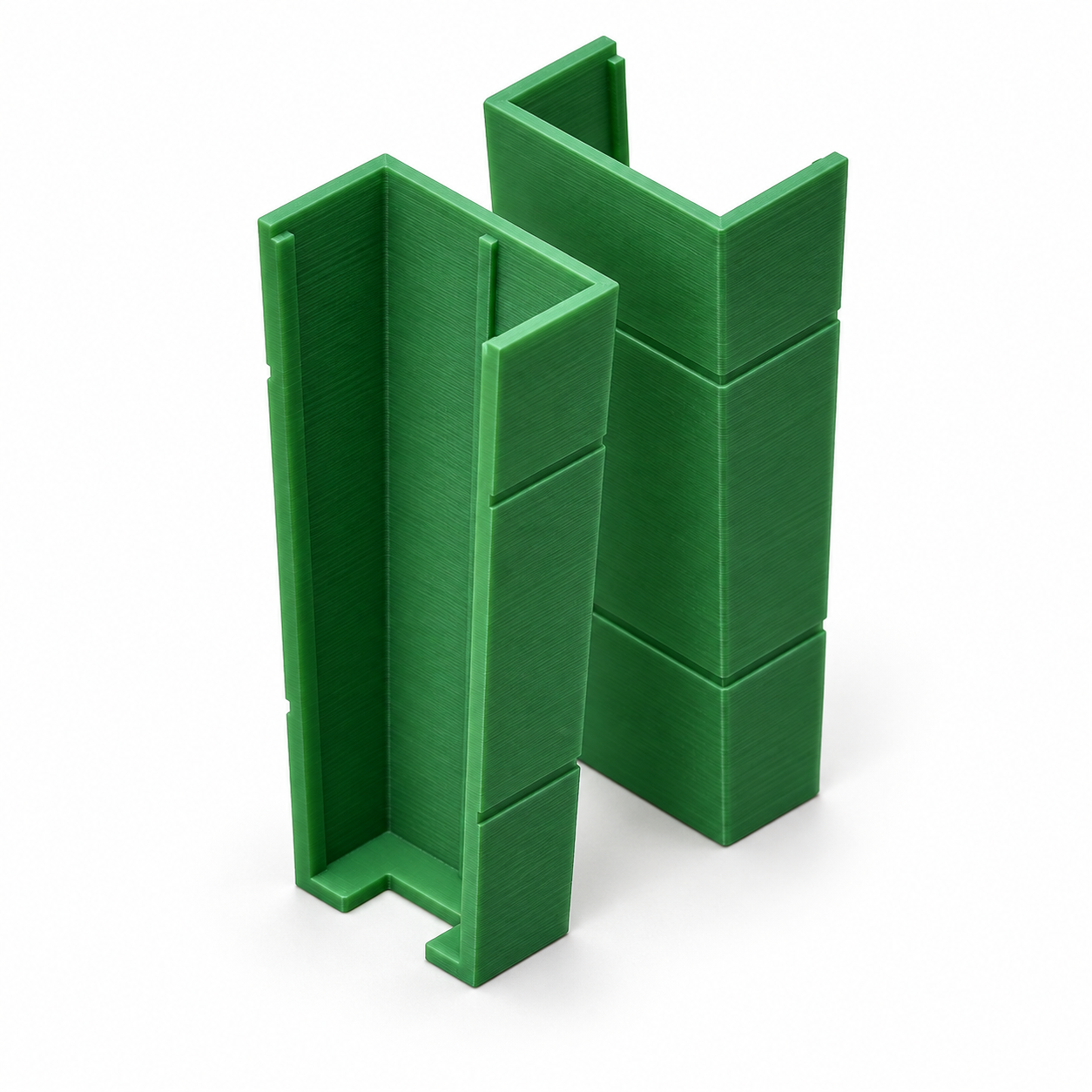 Split deep seedling pot with root guide ribs – AI product visualization